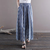 Women Summer Floral Loose Wide Leg Pants