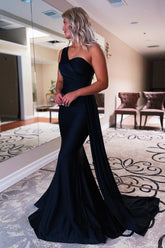 One Shoulder Mermaid Prom Dress