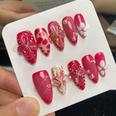 BallerinaCarefully designed pure handmade press-on gel nails