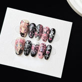 3D Beautiful GirlCarefully designed pure handmade press-on gel nails