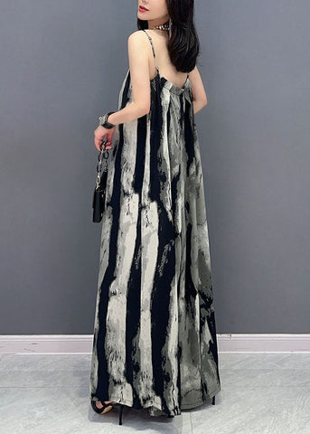 Black Print Patchwork Chiffon Jumpsuit Off The Shoulder Summer Black Print Patchwork Chiffon Jumpsuit Off The Shoulder Summer