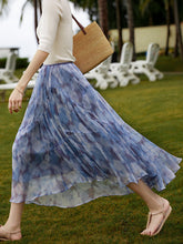 Olivia Classic Ink Printed Ruffle Skirt