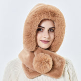 Women Winter Solid Plush Warm Hats