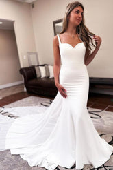 Bmbridal Starps Mermaid Wedding Dress Sweetheart Long Online