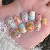 House and KittyCarefully designed pure handmade press-on gel nails