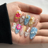 Journey to TailanCarefully designed pure handmade press-on gel nails