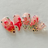 Hot SaleHandmade Medium Almond Press On NailsHandmade Artificial Gel Nail Press-On Nails