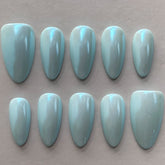 Blue SimplicityCarefully designed pure handmade press-on gel nails