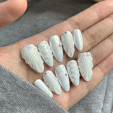 Pearl Mermaid NailCarefully designed pure handmade press-on gel nails