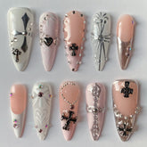 Hot SaleCrossHandmade Artificial Gel Nail Press-On Nails
