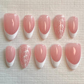 Olive LeafCarefully designed pure handmade press-on gel nails