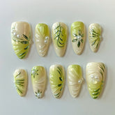 Orchid OasisCarefully designed pure handmade press-on gel nails