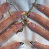 Hot SaleFrench RainbowHandmade Artificial Gel Nail Press-On Nails