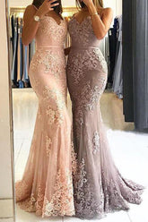 Sweetheart Spaghetti Straps Lace Mermaid Floor Long Evening Prom Dresses