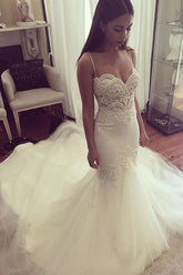 Elegant Wedding Dresses Trumpet/Mermaid Sweep/Brush Train Bridal Gown