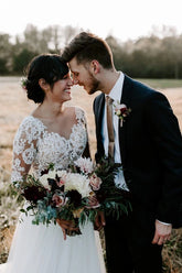 Cheap A-line Bateau Long Sleeve Rustic Lace Wedding Dresses