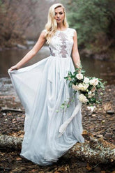 Gorgeous Inexpensive Lace Tulle Wedding Dress Boho Bridal Dresses