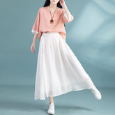 Women Summer Loose Casual A-Line Skirt