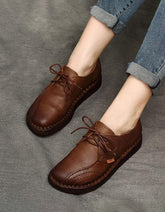 Retro Soft Leather Handmade Comfortable Shoes 35-43