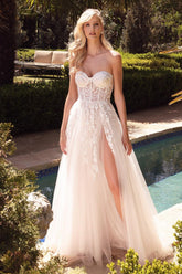 Long A-line Bridal Gown