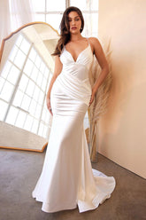 Long Mermaid Style Wedding Dress