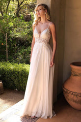 Long Sexy Wedding Bridal Dress