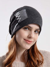 Winter Women Knitted Splicing Drawstring Hat