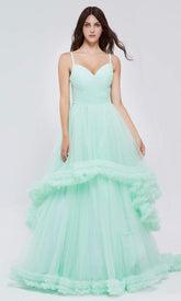 Sweetheart Ruffled Tulle Dress