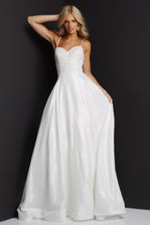 Spaghetti Straps Long Wedding Dress