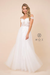 Long Wedding Gown Formal White