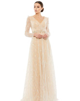 Long Sleeve Formal Evening Dress