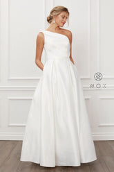 Nox Anabel Long White Wedding Dress Sale