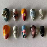 Hot SaleFlowers and SpidersHandmade Artificial Gel Nail Press-On Nails