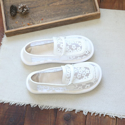 Atmungsaktive, flache Sommer-Loafer aus Mesh
