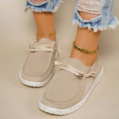 Leichte Slip-on-Wanderschuhe, flache Mesh-Sneakers