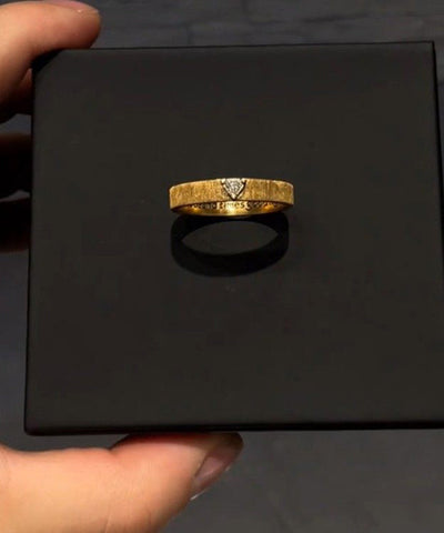 2026 New Gold Sterling Silver Overgild Zircon Graphic Rings