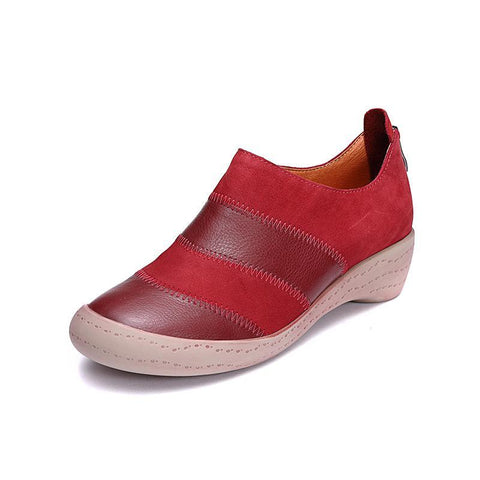 New Women's Leather Retro Casual Shoes