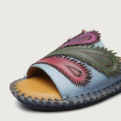 2022 Ethnic Style Flat Bottom Casual Beach Slippers