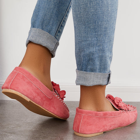 Casual Slip on Loafers Round Toe Flats Low Top Walking Shoes
