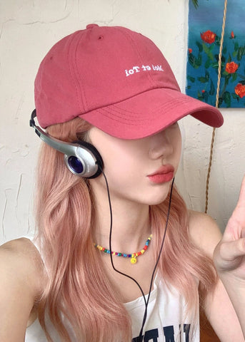 Mode Rose Grafik Patchwork Baseball Cap Hut