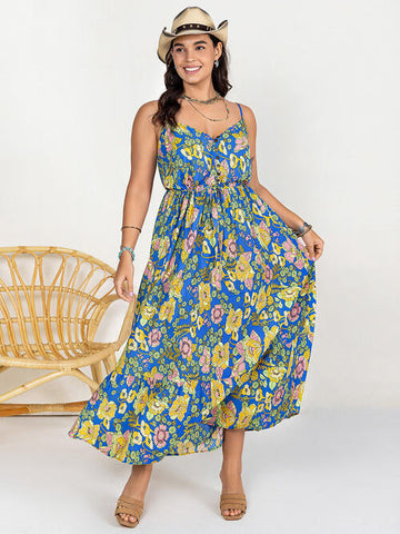 Sommer-Maxikleid in Übergröße
