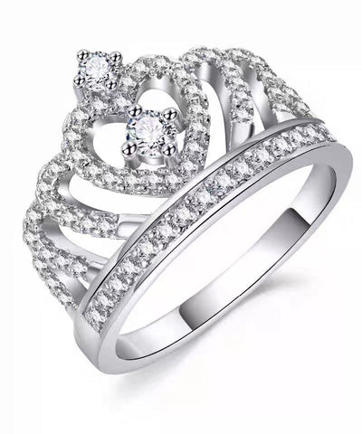 Stylish Silk Alloy Hollow Out Zircon Rings
