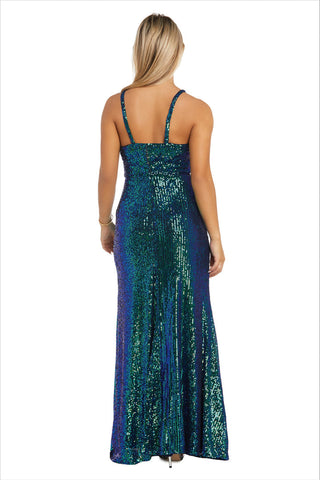 Long Fitted Formal Prom Gown