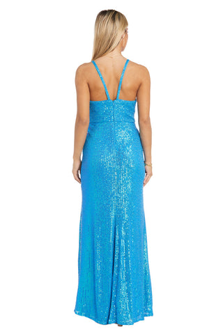 Long Fitted Formal Prom Gown