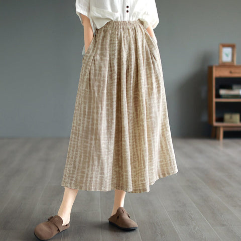 Women Summer Loose Linen Casual Wide Leg Pants
