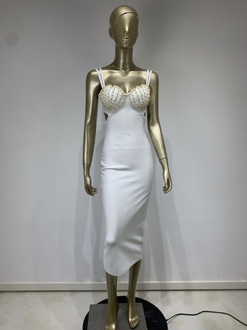 Verbandkleid europäischen und amerikanischen Mode sexy Diamant Kette Neckholder Rock Party Party Kleid