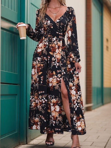 Langärmliges Maxikleid