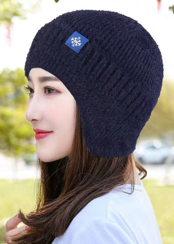 Herbst und Winter Rosa Gestrickter warmer Ohrenschutz Boonie Hat