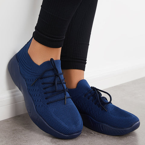 Casual Mesh Knitting Sneakers Lightweight Arch Support Running Shoes
