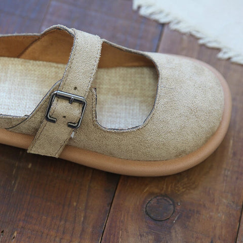 Women Retro Suede Soft Slides Shoes